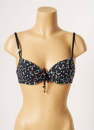 Haut de maillot de bain haut soutien-gorge moulé haut soutien-gorge moulé noir CHERRY BEACH femme