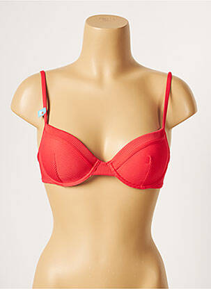 Haut de maillot de bain haut soutien-gorge moulé haut soutien-gorge moulé rouge CHERRY BEACH femme