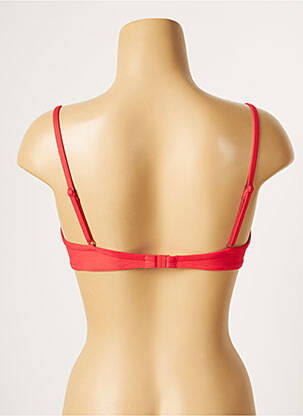 Haut de maillot de bain haut soutien-gorge moulé haut soutien-gorge moulé rouge CHERRY BEACH femme