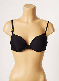 Haut de maillot de bain haut soutien-gorge moulé haut soutien-gorge moulé noir CHERRY BEACH femme