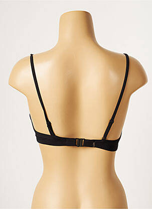 Haut de maillot de bain bretelles élastiquées amovibles haut soutien-gorge balconnet noir LOU femme