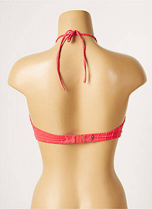 Haut de maillot de bain stretch haut soutien-gorge moulé rose LOU femme