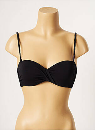 Haut de maillot de bain stretch haut bandeau noir LOU femme