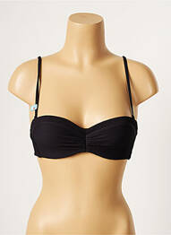 Haut de maillot de bain stretch haut bandeau noir CHERRY BEACH femme