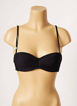 Haut de maillot de bain stretch haut bandeau noir CHERRY BEACH femme