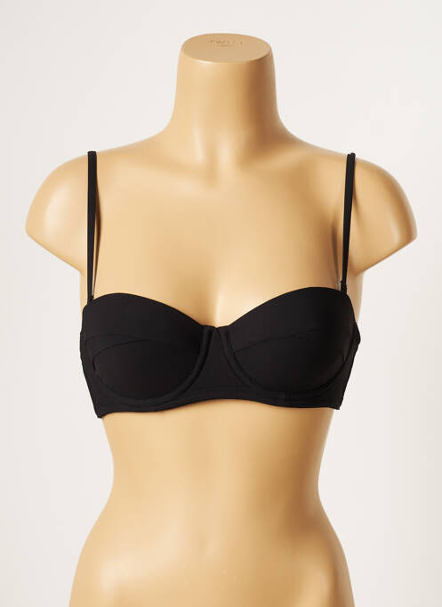 Haut de maillot de bain noir LOU pour femme