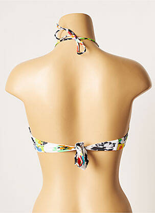 Haut de maillot de bain stretch haut bandeau blanc CHERRY BEACH femme
