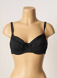 Haut de maillot de bain stretch haut soutien-gorge emboitant noir BESTFORM femme