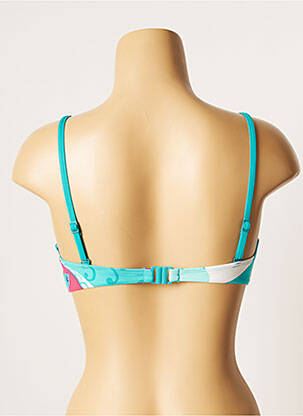 Haut de maillot de bain stretch haut soutien-gorge emboitant bleu CHERRY BEACH femme
