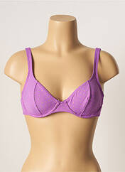 Haut de maillot de bain violet CHERRY BEACH pour femme seconde vue