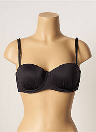 Haut de maillot de bain stretch haut bandeau noir BELCOR femme