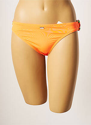 Bas de maillot de bain stretch culotte orange CHERRY BEACH femme