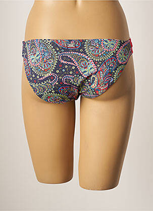 Bas de maillot de bain imprimé fantaisie culotte bleu CHERRY BEACH femme