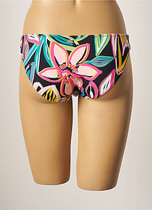 Bas de maillot de bain effet matière satinée culotte noir CHERRY BEACH femme