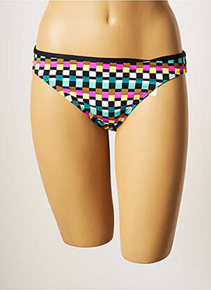 Bas de maillot de bain stretch culotte noir CHERRY BEACH femme