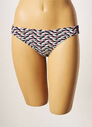 Bas de maillot de bain imprimé fantaisie culotte bleu VARIANCE femme