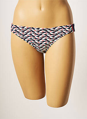 Bas de maillot de bain imprimé fantaisie culotte bleu VARIANCE femme