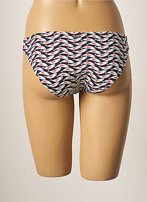 Bas de maillot de bain imprimé fantaisie culotte bleu VARIANCE femme