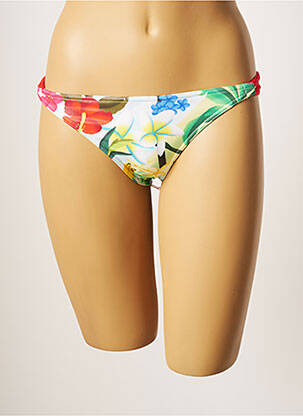Bas de maillot de bain imprimé tie and dye culotte vert CHERRY BEACH femme