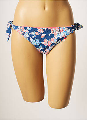 Bas de maillot de bain imprimé fantaisie bikini bleu CHERRY BEACH femme