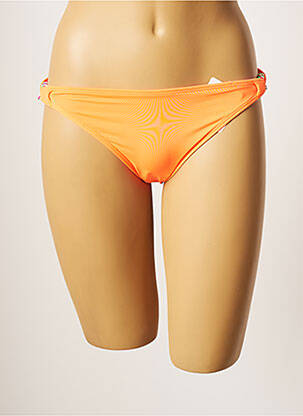 Bas de maillot de bain imprimé fantaisie culotte orange CHERRY BEACH femme