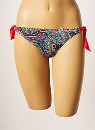 Bas de maillot de bain stretch bikini bleu CHERRY BEACH femme