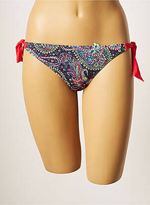 Bas de maillot de bain stretch bikini bleu CHERRY BEACH femme