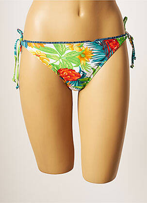Bas de maillot de bain stretch bikini vert CHERRY BEACH femme