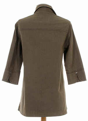 Veste casual col chemisier marron WEINBERG femme