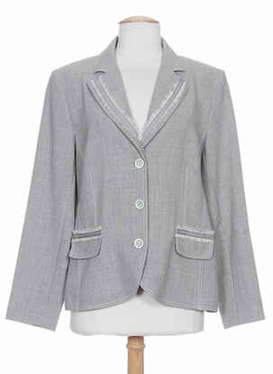 Veste casual col tailleur gris WEINBERG femme
