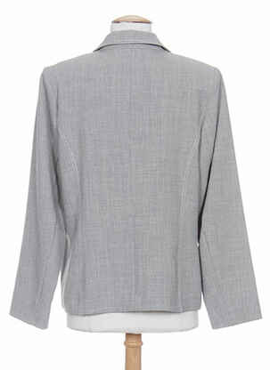 Veste casual col tailleur gris WEINBERG femme