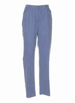 Pantalon droit bleu WEINBERG femme