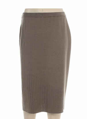 Jupe mi-longue beige PAUPORTÉ femme