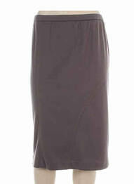 Jupe mi-longue marron PAUPORTÉ femme