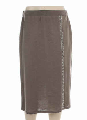 Jupe mi-longue beige PAUPORTÉ femme