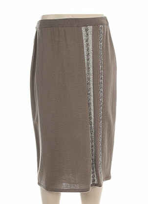 Jupe mi-longue beige PAUPORTÉ femme