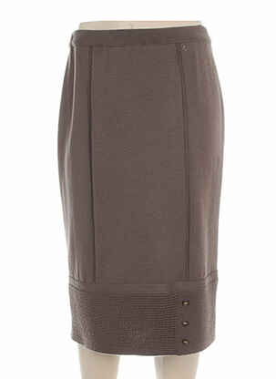 Jupe mi-longue marron PAUPORTÉ femme