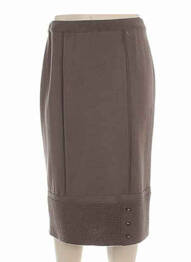 Jupe mi-longue marron PAUPORTÉ femme