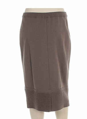 Jupe mi-longue marron PAUPORTÉ femme
