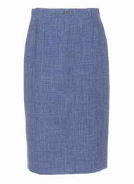 Jupe mi-longue bleu WEINBERG femme