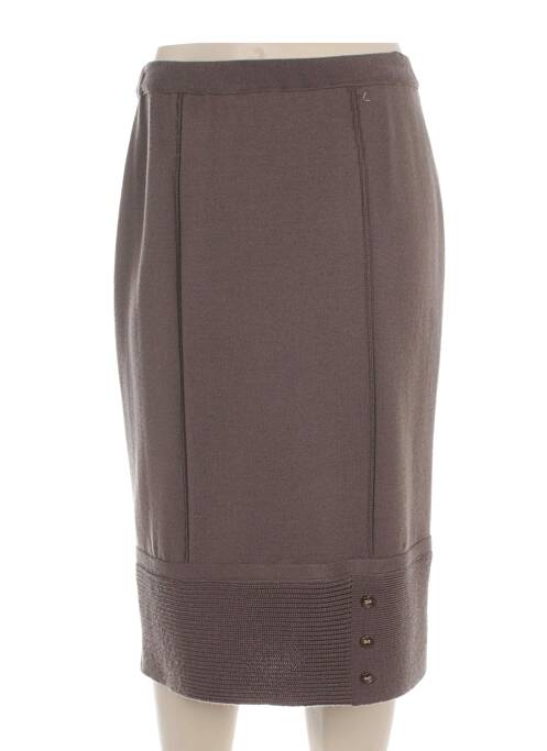 Jupe mi-longue marron PAUPORTÉ femme