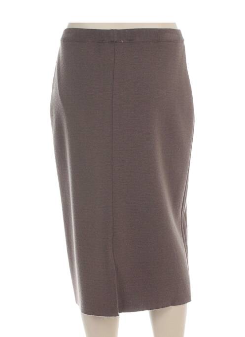 Jupe mi-longue marron PAUPORTÉ pour femme