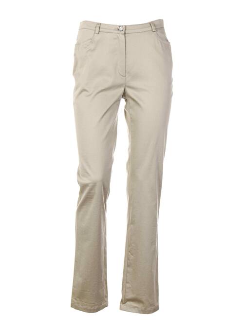 Pantalon droit beige WEINBERG pour femme