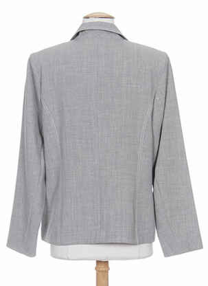 Veste casual col tailleur gris WEINBERG femme