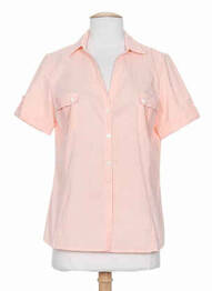 Chemisier coupe cintrée orange WEINBERG femme