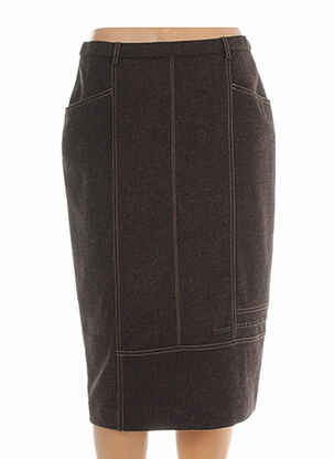 Jupe mi-longue marron PAUPORTÉ femme