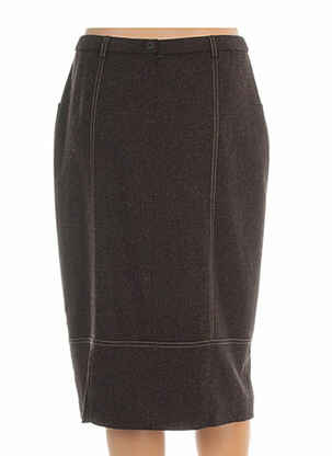 Jupe mi-longue marron PAUPORTÉ femme