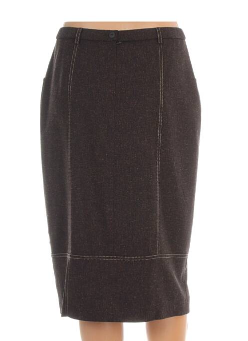 Jupe mi-longue marron PAUPORTÉ pour femme