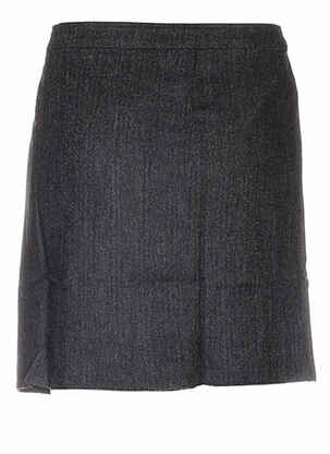 Jupe courte coupe droite gris COLEEN BOW femme