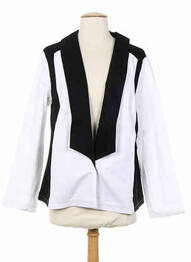 Veste casual coupe cintrée blanc COLEEN BOW femme
